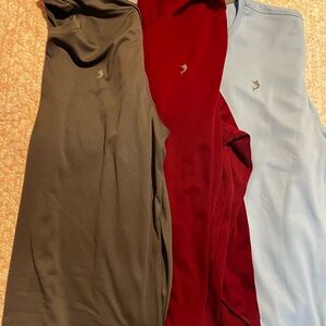 Set of 3 men’s long sleeve Tops - Gray, Red, Light Blue